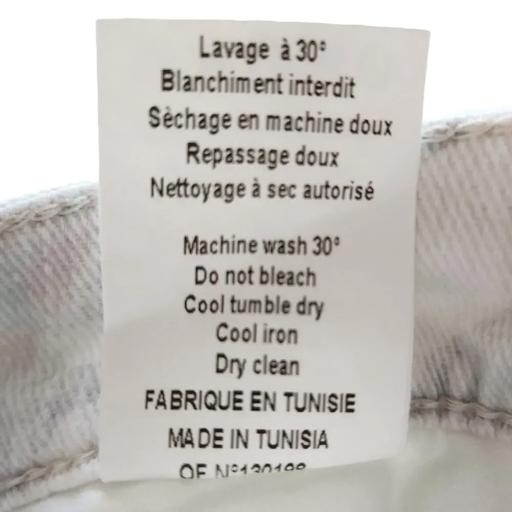 IRO Damia camo print ubran chic paint splatter denim low rise skinny jeans Sz 28 - Picture 8 of 9